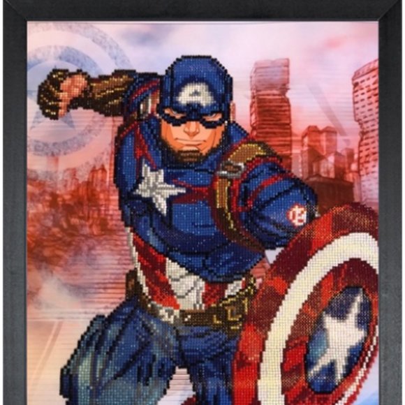 Avengers Other - COMPLETED Captain America Diamond Dotz Picture